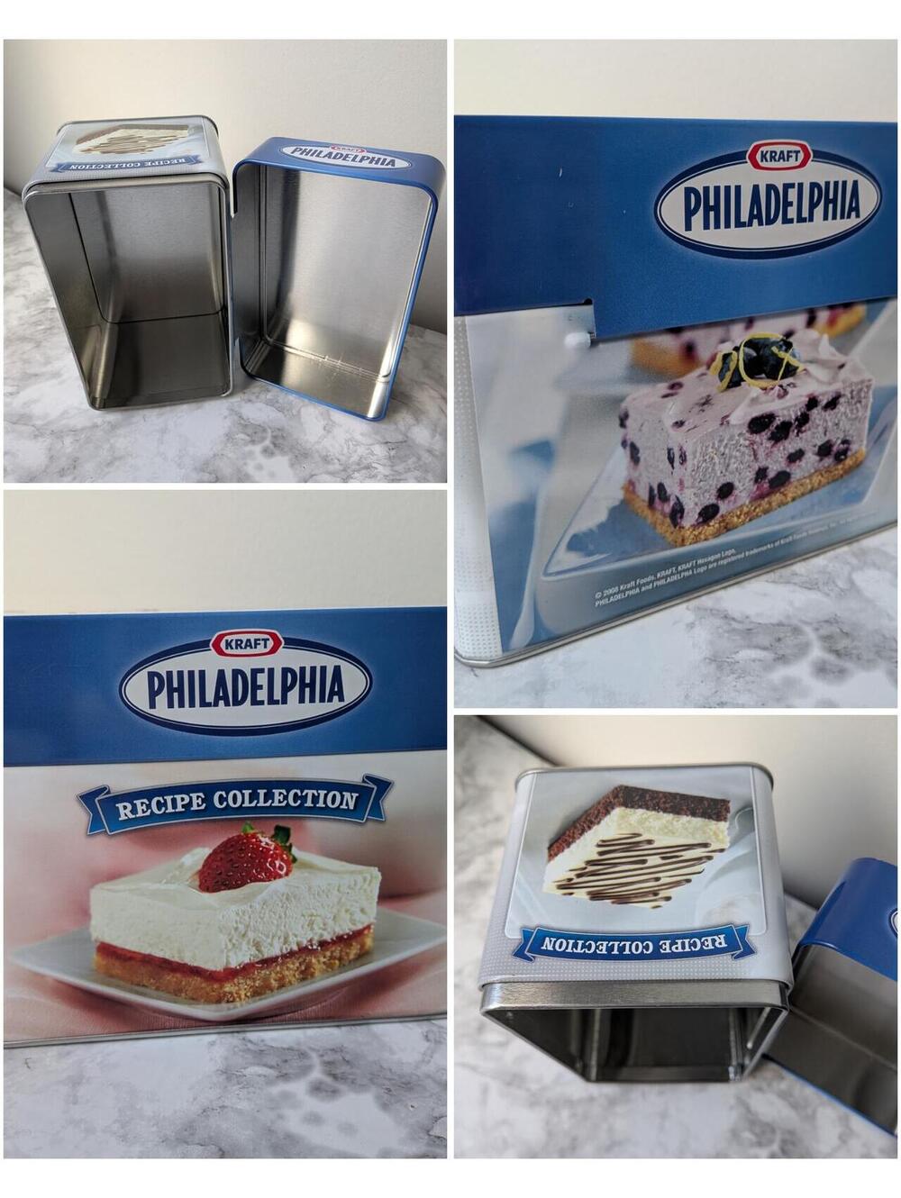 Empty  No cards  Kraft Philadelphia Cream Cheese Recipe Collection Tin